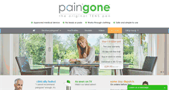 Desktop Screenshot of paingone.com